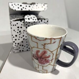 Eleanor Bowmer Trellis Print Palm Print Tall Mug